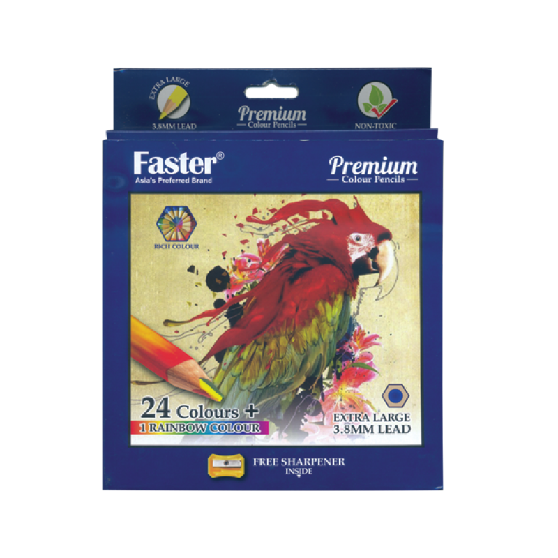 FASTER PREMIUM COLOUR PENCILS CP-FP383-13S 10BOX/PAC