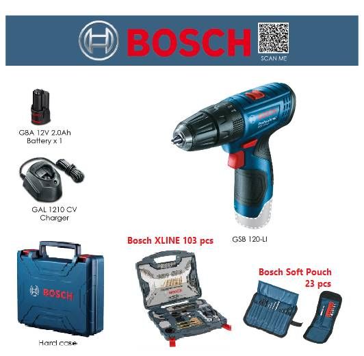 BOSCH GSB 120-LI GEN 2 12V Professional Cordless Impact Drill