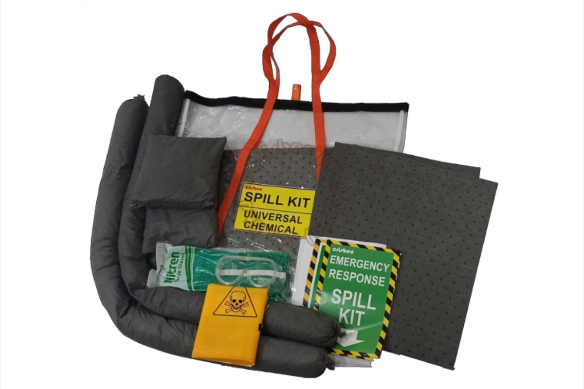 CRISBEN (SKCE 18) - 18L Chemical Spill Kit Transparent Bag (Economical)