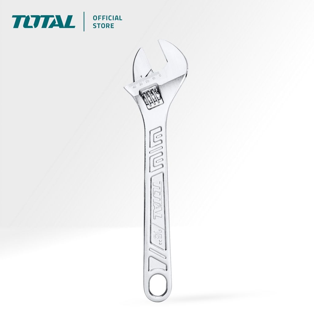 TOTAL ADJUSTABLE WRENCH C45 CARBON STEEL (15" X 0-46MM) THT1010153