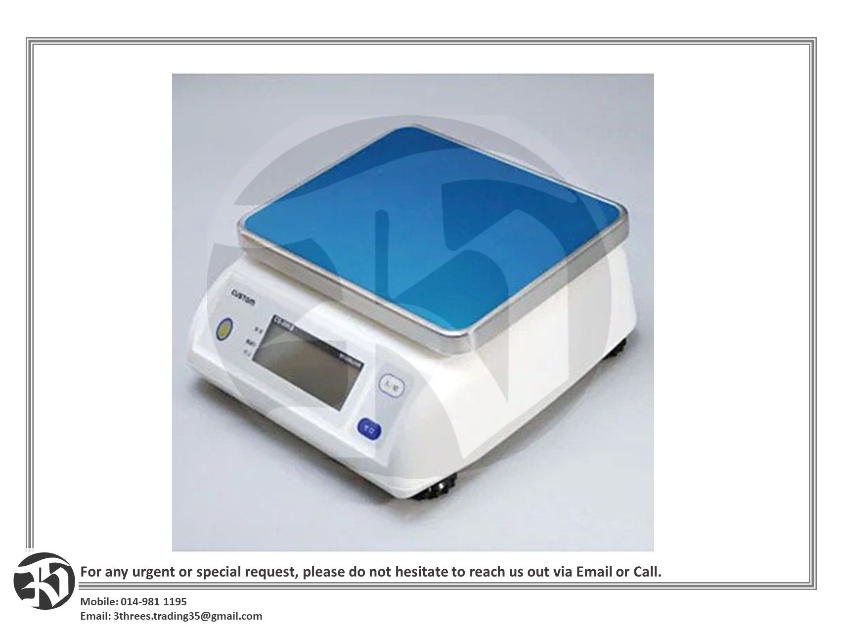Shower proof scale With Stainless Steel Plate
