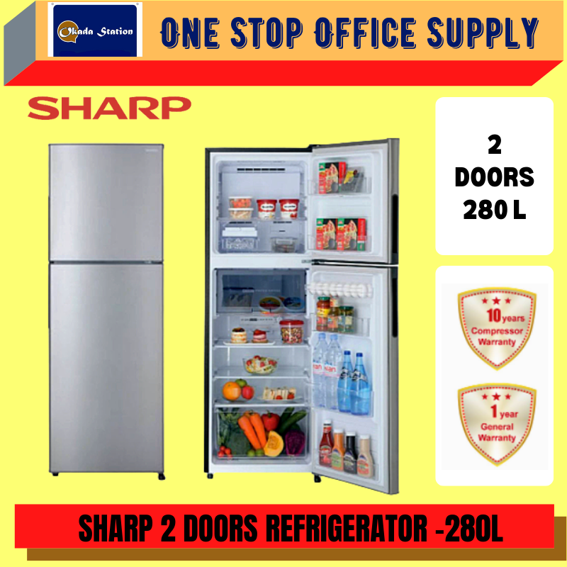 SHARP 2 DOOR FRIDGE -280 LITERS / REFRIGERATOR / PETI SEJUK / SHARP