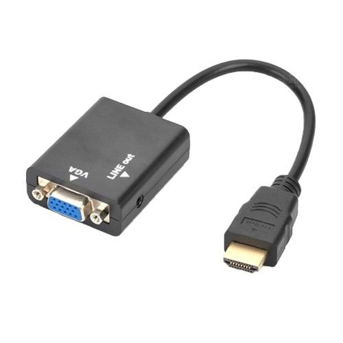 HDMI TO VGA (F+) WITH AUDIO (20CM)/ 2M / HDMI TO VGA