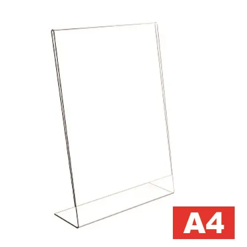 ACRYLIC STAND - A4 SIZE L SHAPE- VERTICAL