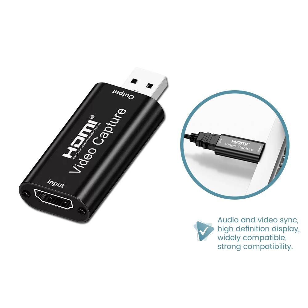 HDMI TO USB 2.0 VIDEO RECORDER HDMI VIDEO CAPTURE FOR HD GAME LIVE STREAMING 1080P