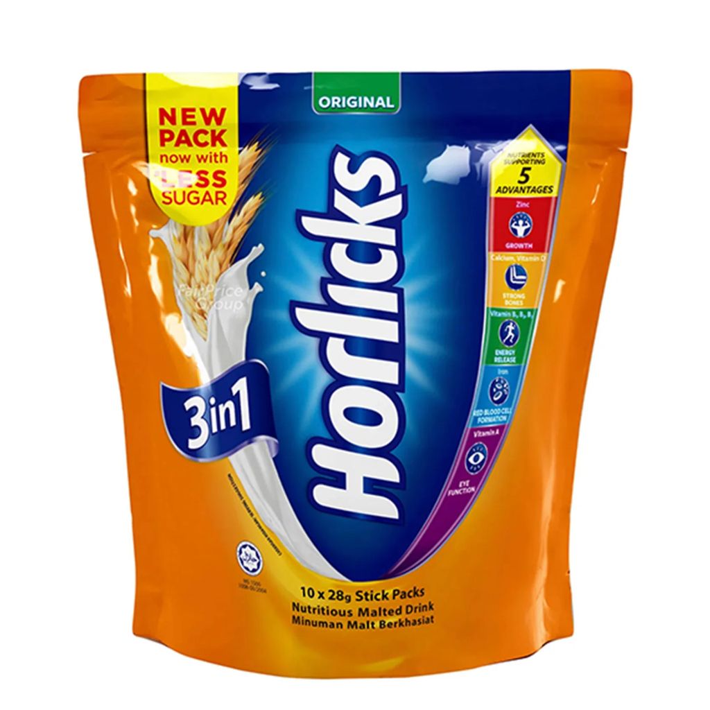Horlicks Malted Drink 3in1 Cereal pack 10 x 32g