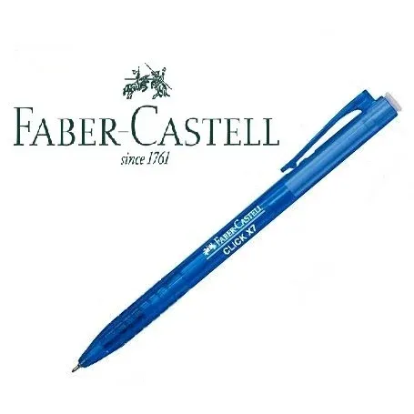 FABER CASTELL CLICK X7(0.7) BLUE BALL PEN (60PCS/PKT)