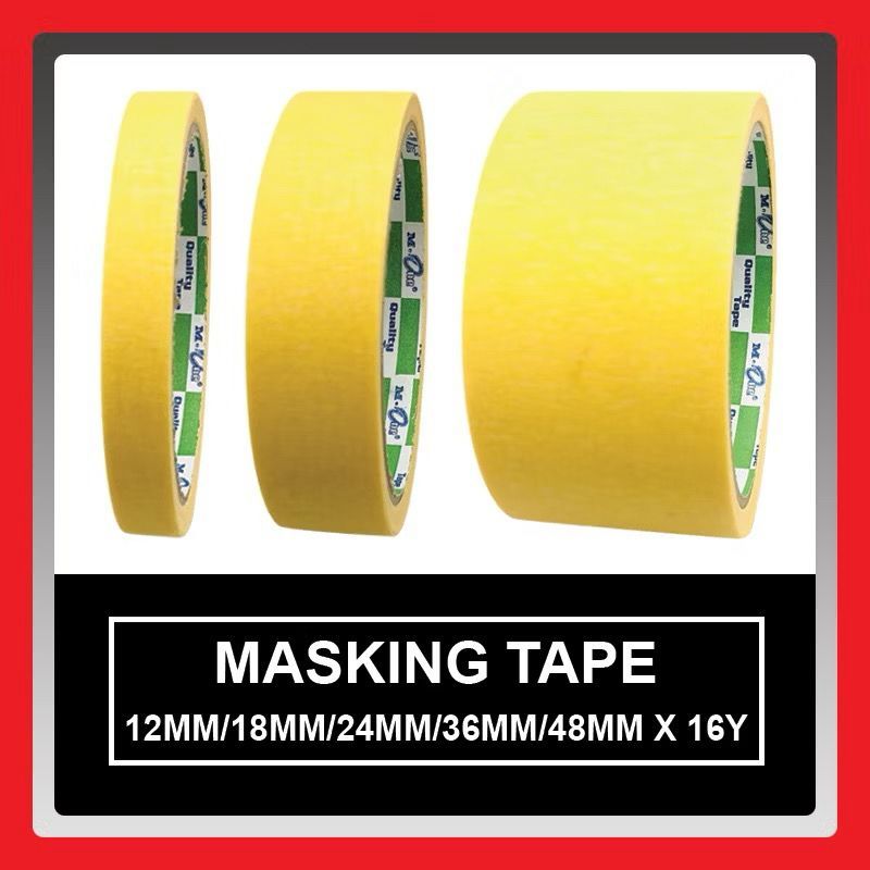 M-ONE MASKING TAPE 48MM X 16 YARD X 6 RLS