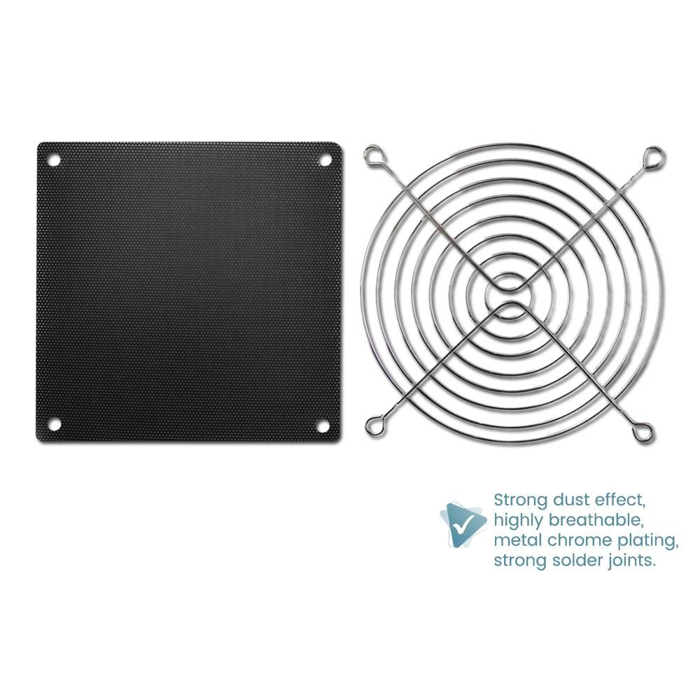 120MM X 120MM PVC RADIATOR ANTI-DUST FAN FILTER & BALL BEARING VENTILATION FAN COVER