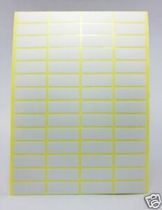 Label Sticker 13mm x 38mm White