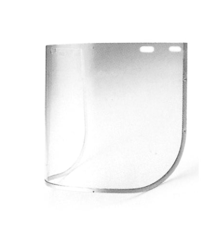 Replacement Cylinder Visor - Clear w Aluminium Bound