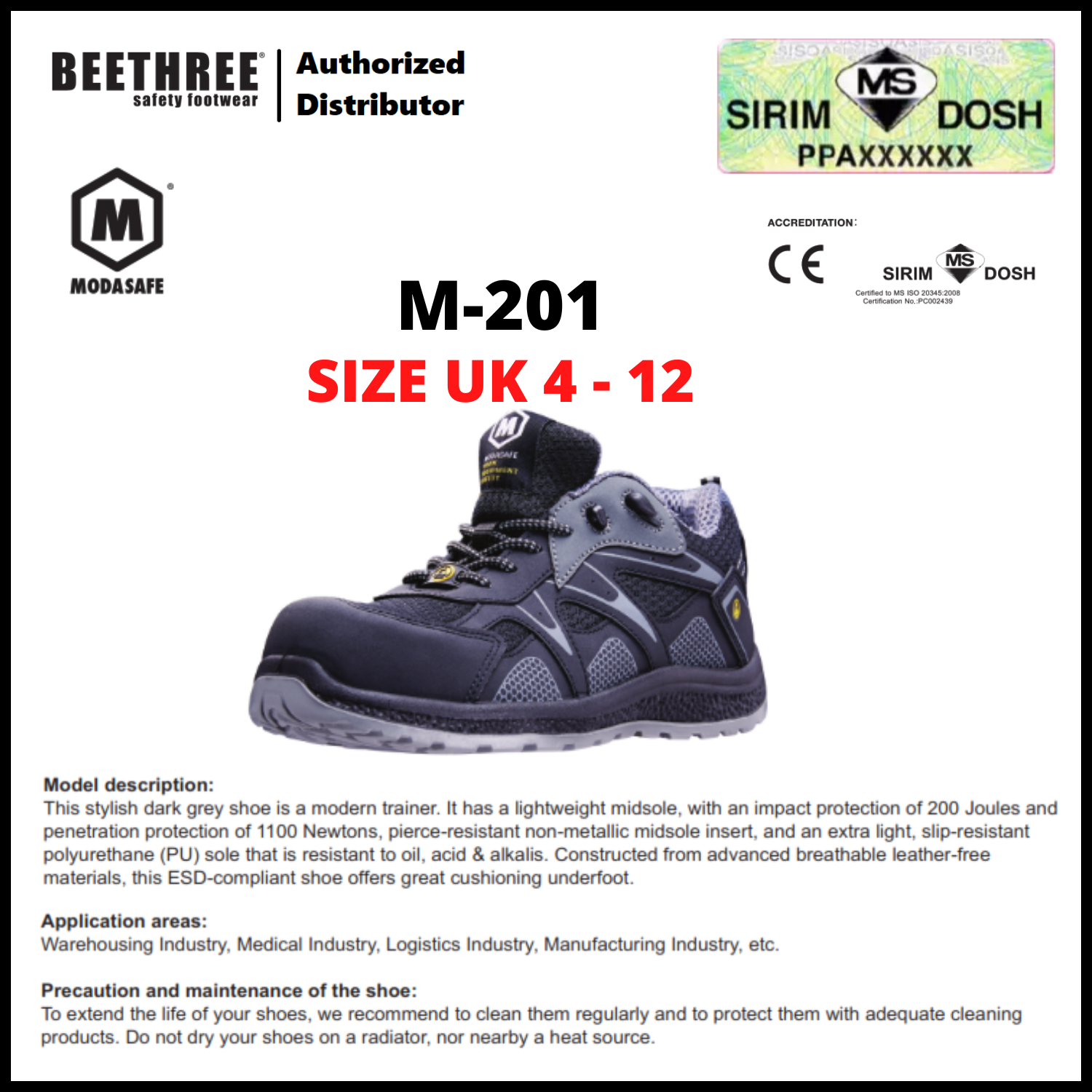 MODASAFE SAFETY SNEAKER FOOTWEAR