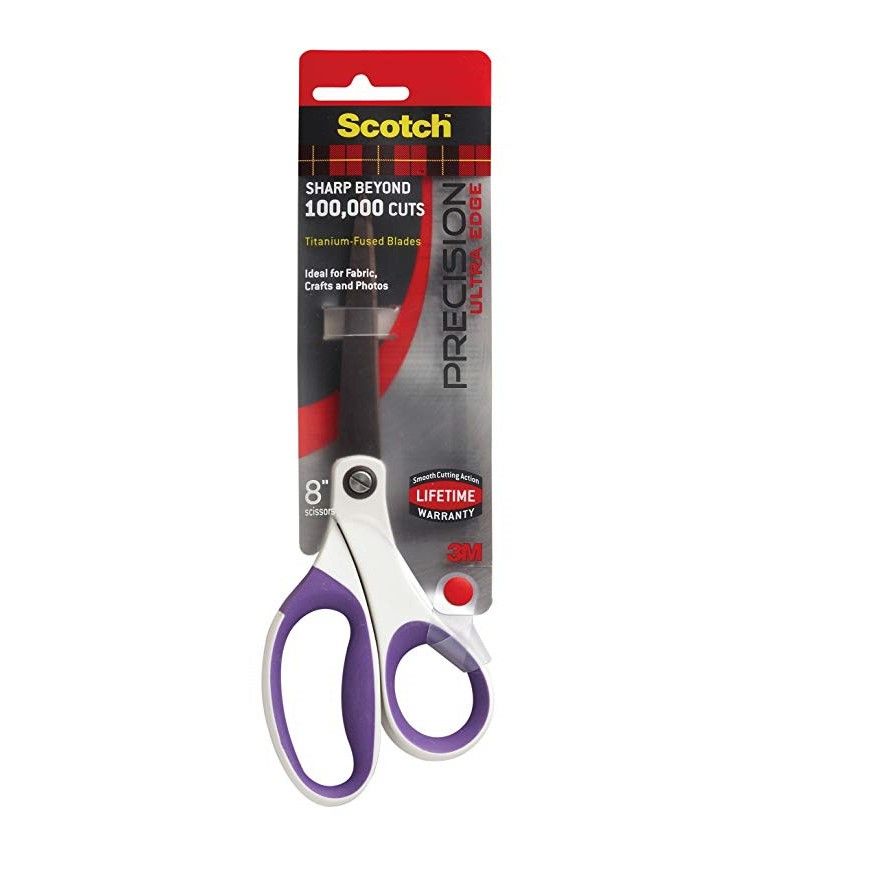 3M Scotch 8'' Precision Ultra Edge Titanium Scissors 1458TU-MIX