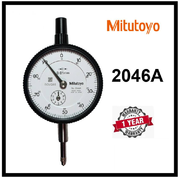 MITUTOYO 2046A DIAL INDICATOR WITH LUG BACK 10MM