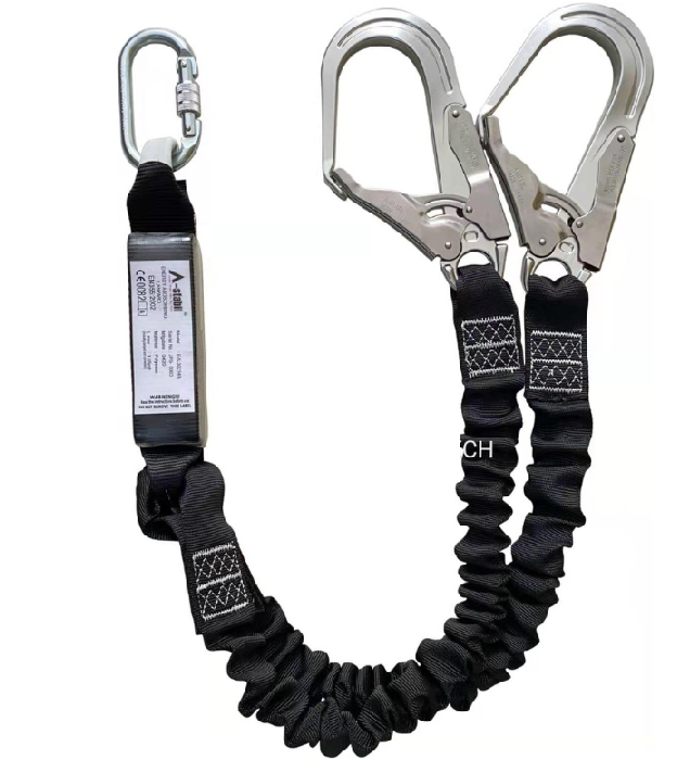 A-STABIL ALUMINIUM DOUBLE LANYARD C/W 1PC ABSORBER-EAL30214-A-STABIL