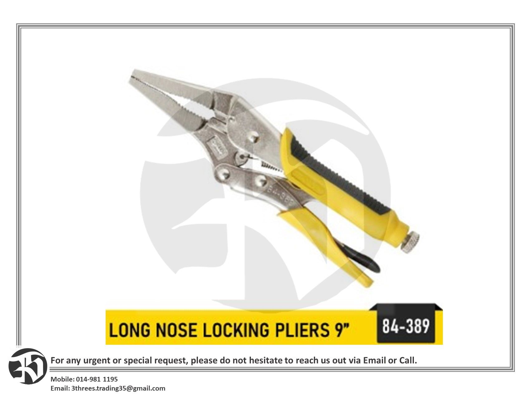 Stanley Long Nose Pliers 9"