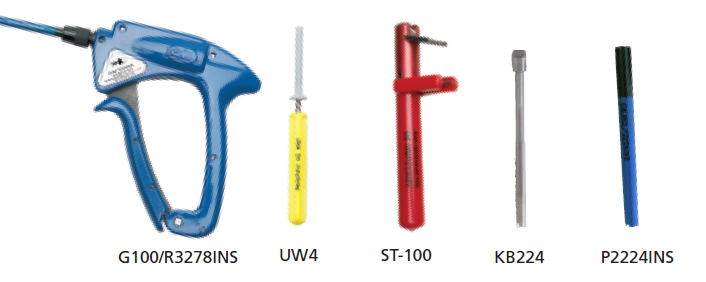 Mechanical Wrapping tool + Bit + Sleeve