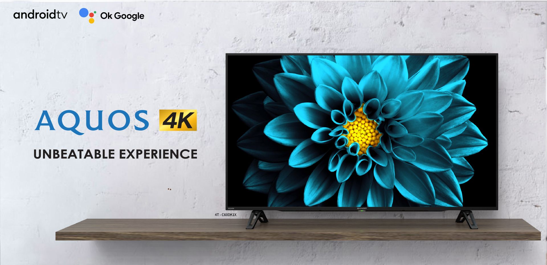 Sharp AQUOS 60 Inch 4K UHD Android TV SHP-4TC60DK1X
