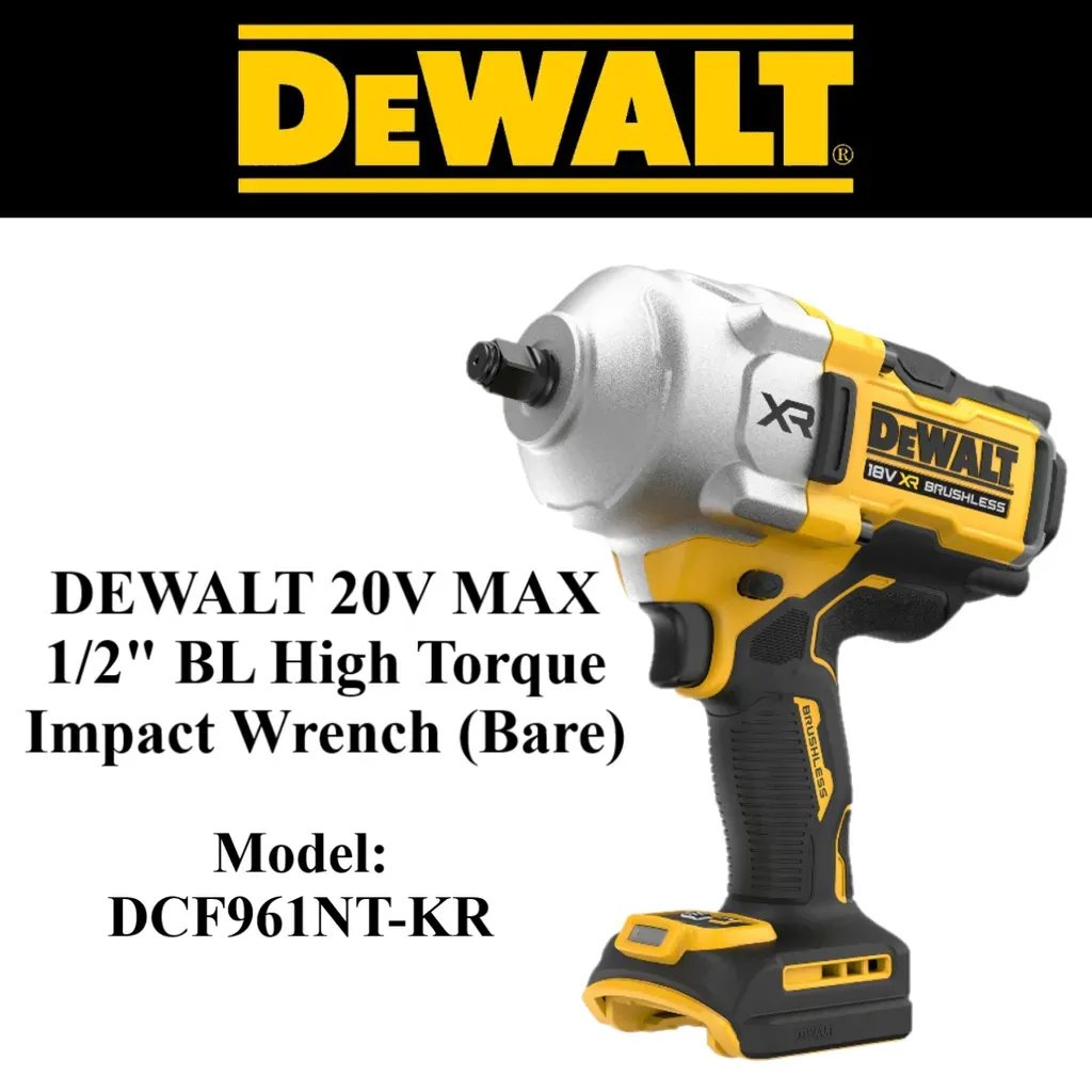 Dewalt 20V MAX 1/2" BL High Torque Impact Wrench (Bare) in TSTAK box