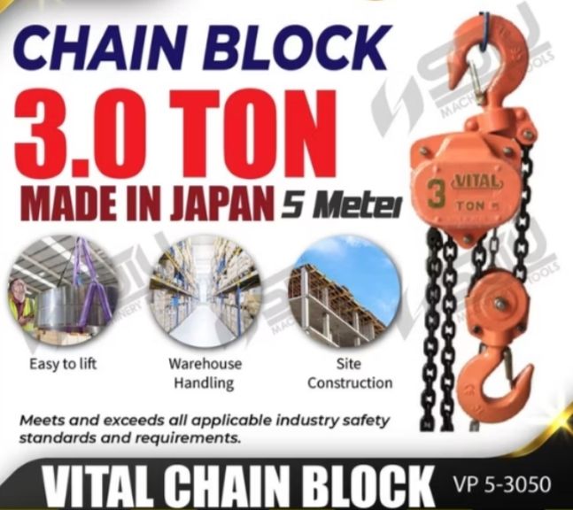 Vital Chain Block VP5 Series 3 ton-5 Mtr