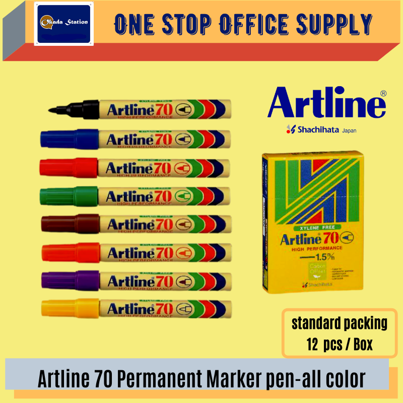 ARTLINE 70 / MARKER PEN / PERMANENT MARKER / ARTLINE MARKER / 1.5MM / MARKER / MARKER PEN / ALL COLOUR