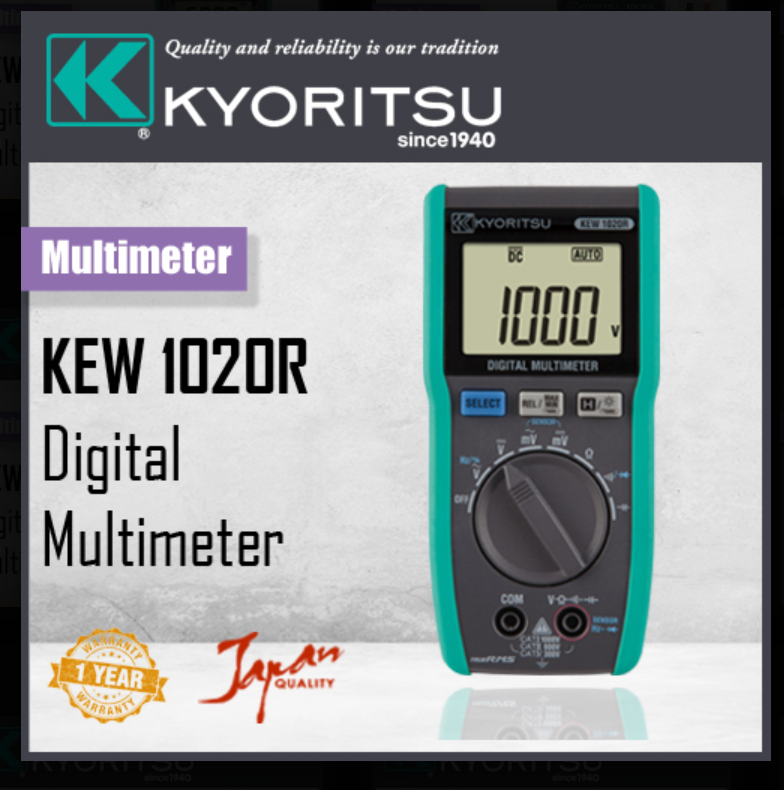 KYORITSU 1020R DIGITAL MULTIMETER