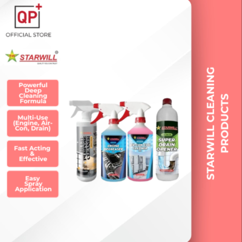 STARWILL ENGINE DEGREASER / AIR-CON COIL CLEANER / SUPER DRAIN OPENER / MULTI PURPOSE CLEANER l PENCUCI l 清洁剂-AIR-CON COIL CLEANER