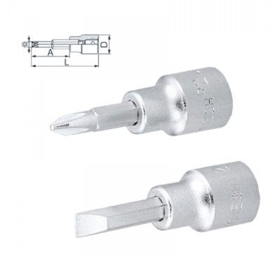 TONE 1/2″ DR SCREWDRIVER SOCKETS (CROSS BIT)