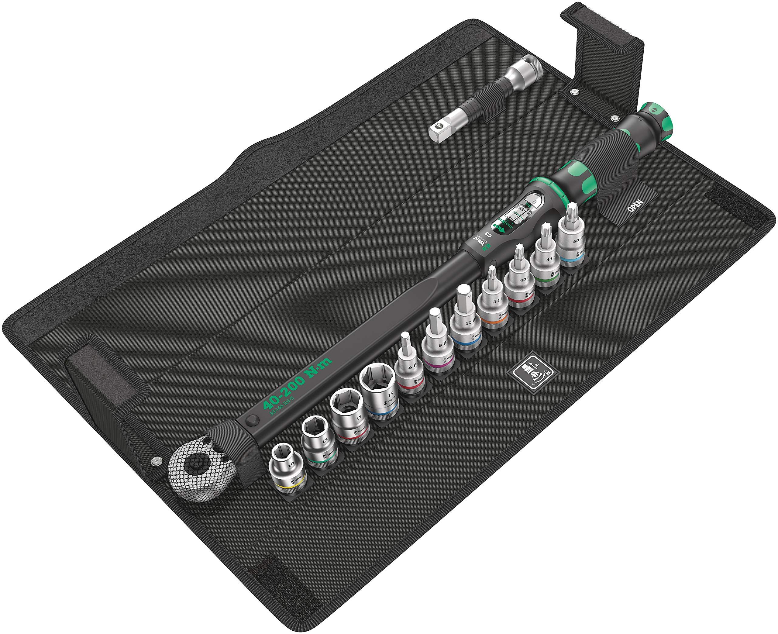 Wera *Wera 1/2 in C3 Click Torque Set Torque Wrench, 40 to 200Nm - 075680