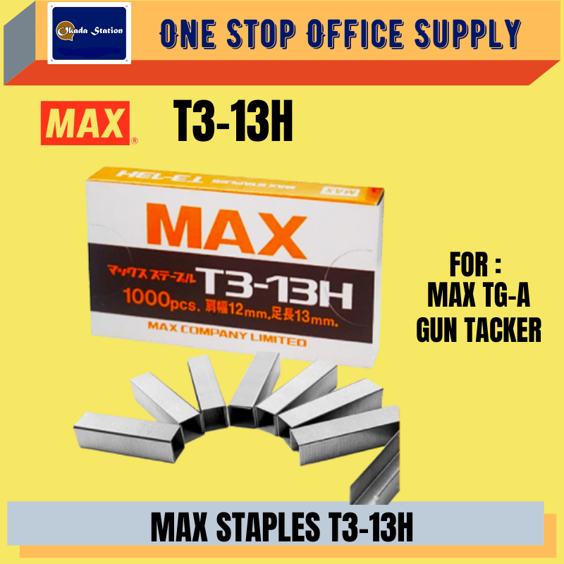 MAX T3-13H STAPLES / BULLET / T3-13H / FOR TG-A GUN TACKER / MAX / MAX STAPLES / MAX BULLET