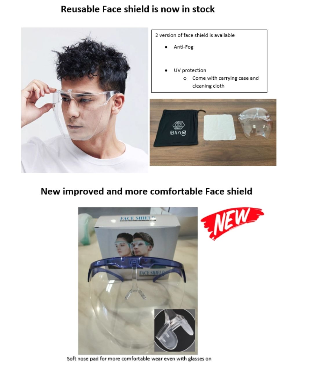 NA Face Shield New Design 2021
