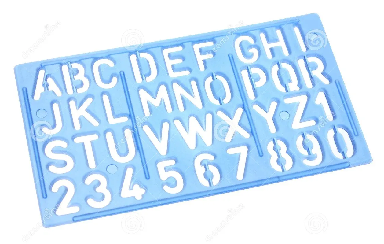 STENCIL A-Z, 1-0 (BIG)