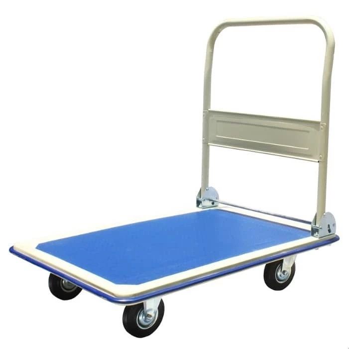 300kg Capacity Foldable Platform Metal Hand Truck Trolley High Quality Iron Heavy Duty ABS PVC Kerusi Kereta Tolak Besi