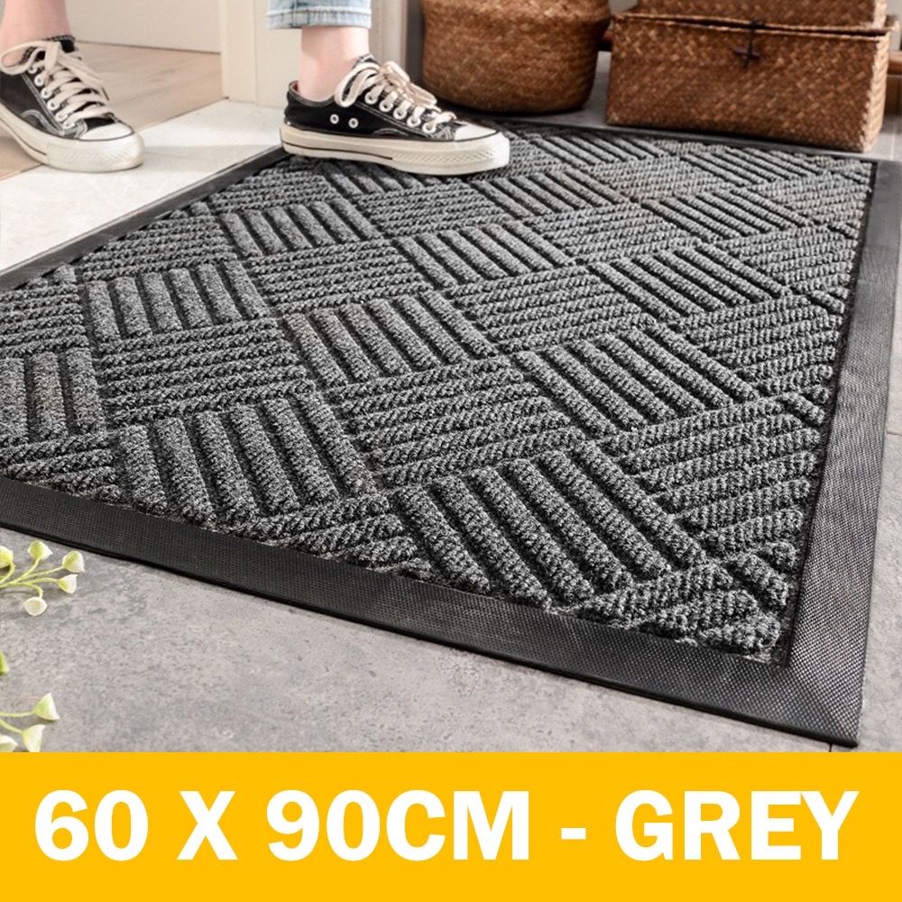 QS Floor Mat Front Door Heavy Duty Anti-Slip 60CM X 90CM