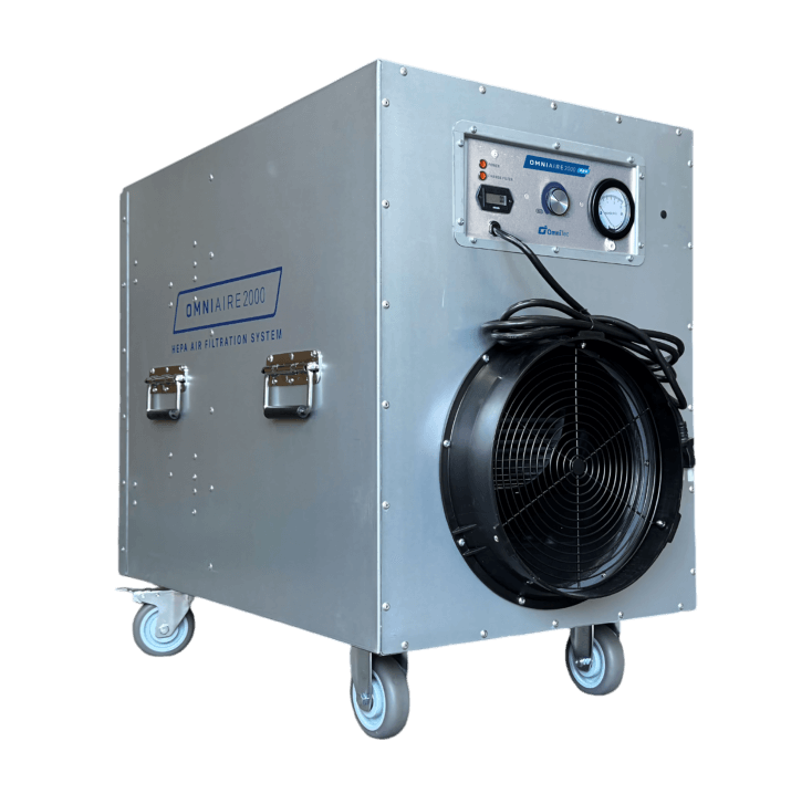Negative Air Machine Setup - High Capacity Hepa Containment System