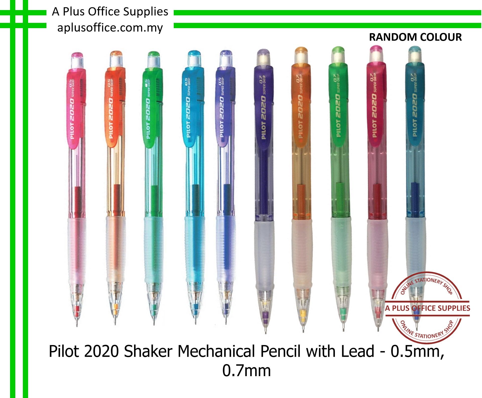 PILOT 2020 Shaker M/Pencil With Lead / Pensil Mekanikal Goncang