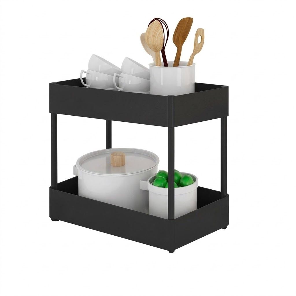 Multipurpose Kitchen Storage Rack 2 Layer Storage Rack-KK