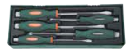 JONNESWAY 5PCS GO-THROUGH IMPACT SCREWDRIVER SET