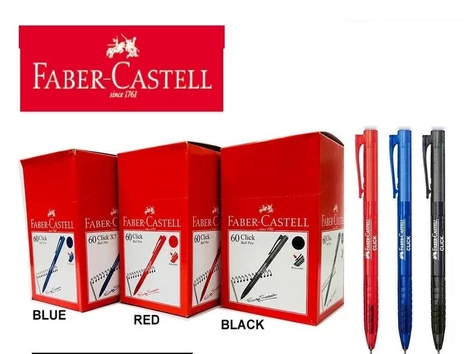Faber Castell Click 0.5mm Ball Pen 0.7mm Pen (30pcs/Box)