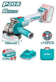 Total Li-ion 20V Brushless Angle Grinder TAGLI211041