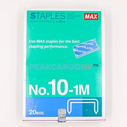 Max Staples No. 10-1m (20 boxes)