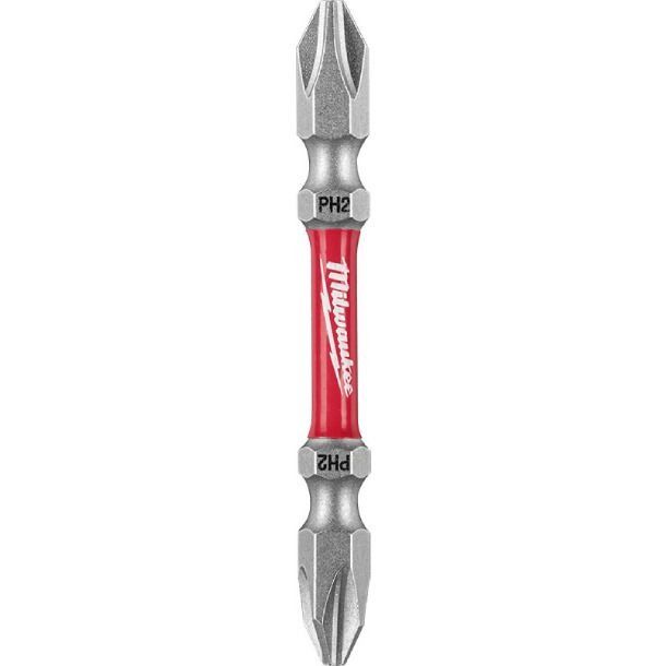 MILWAUKEE SHOCKWAVE™ 65mm Double Ended PH Bits (10pcs)