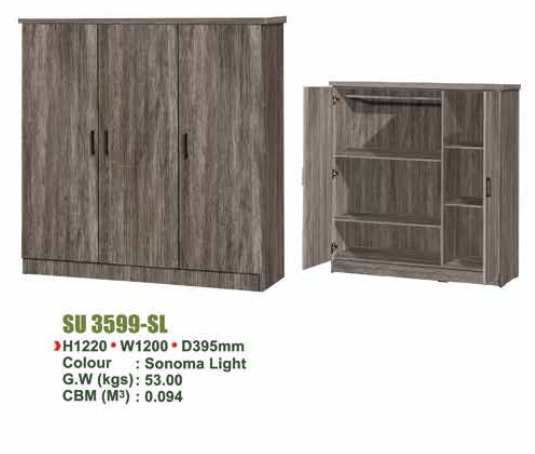 SU WARDROBE SU 3599 - SL/N.OAK