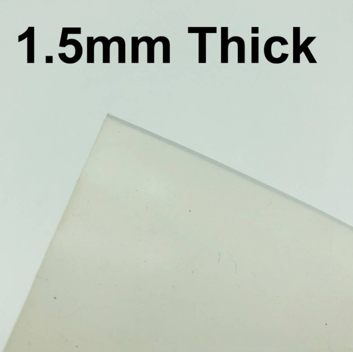 SILICONE RUBBER SHEET TRANSLUCENT 1.5MM THICK