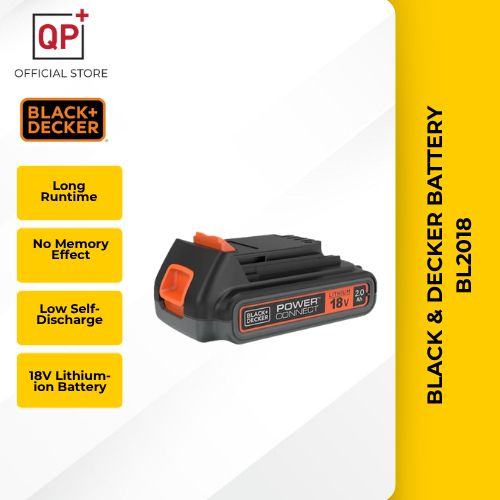 BLACK & DECKER BATTERY BL2018 (18V) 2.0AH FOR BDCHD18K , GWC1820 , STC1820 ( N715588 ) l BATERI l 电池-BL4018 18V 4.0AH