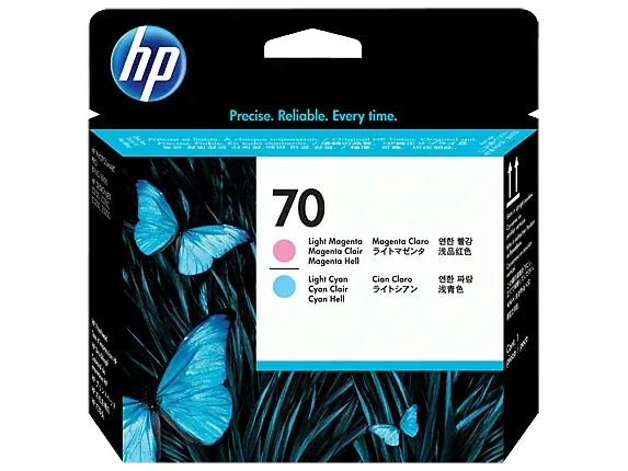 Genuine Malaysia HP Warranty - HP 70 LT Cyan and LT Magenta Printhead