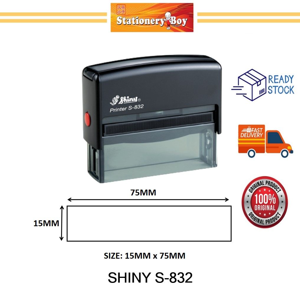 SHINY S-832 SELF INKING STAMP