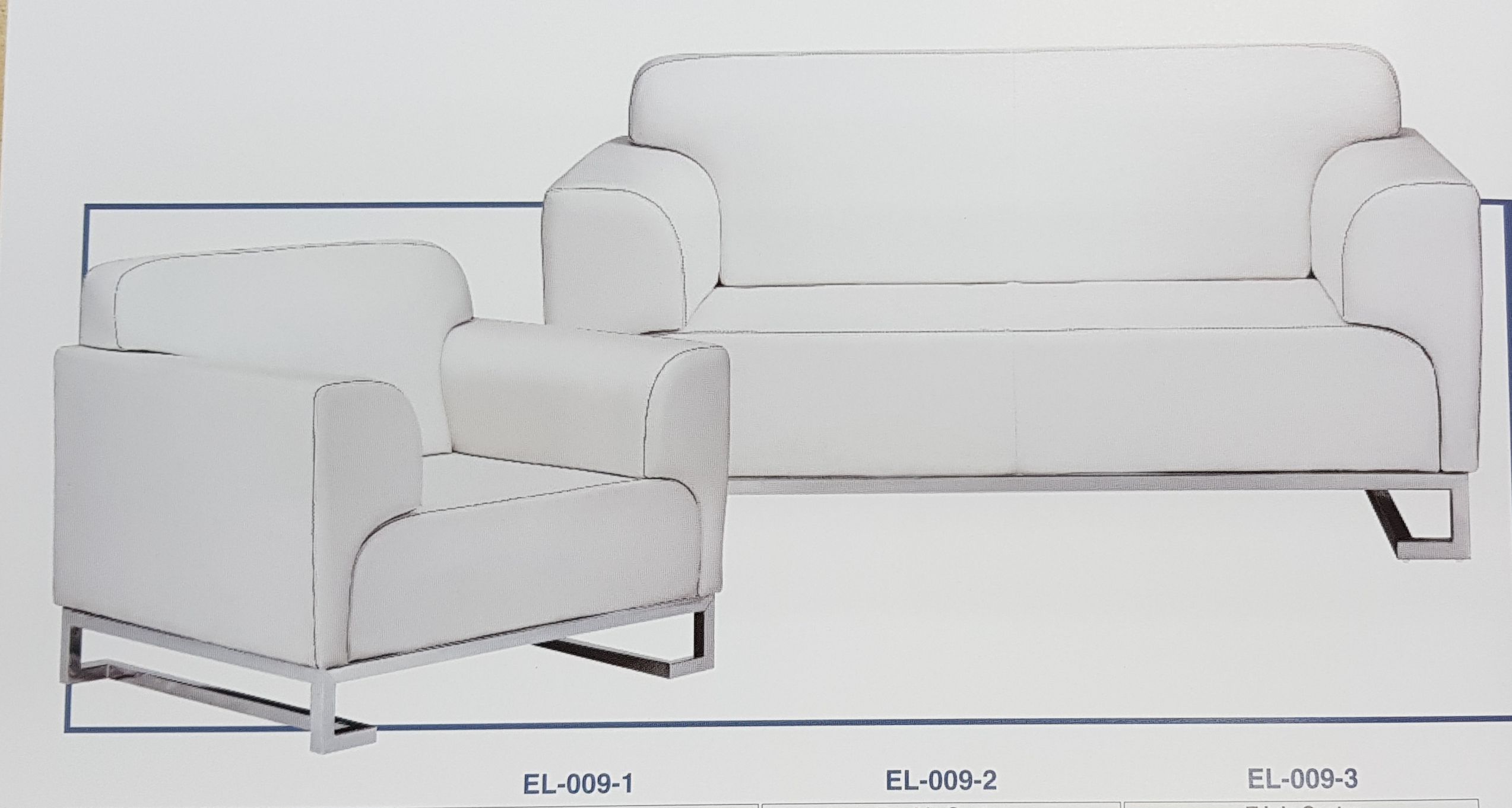 EL-009 FABRIC SOFA, EL-009-1 SINGLE SEATER, EL-009-2DOUBLE SEATER, EL-009-3 TRIPLE SEATER