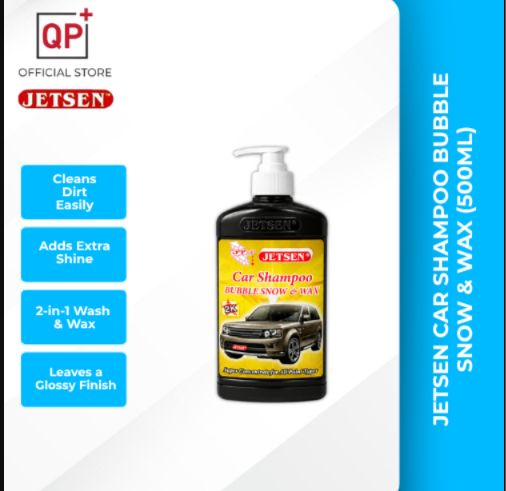 JETSEN CAR SHAMPOO BUBBLE SNOW & WAX l SABUN KERETA (500ML) l 洗车液-