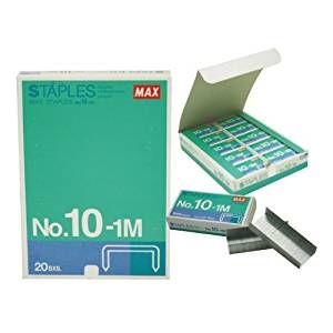 MAX STAPLES No. 10 - 1M (Pack of 20)